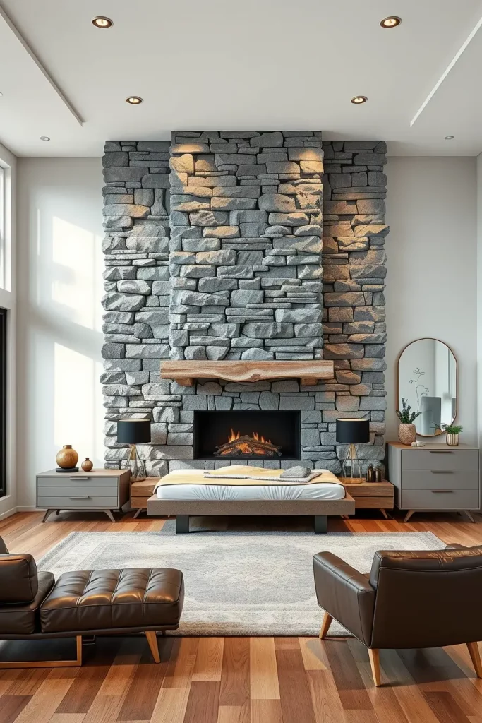 Stone Fireplace Bedroom: Cozy and Modern Design Ideas for Every Style