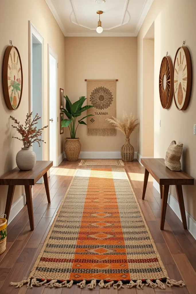 65 Earthy Hallway Styling Tips to Create a Warm and Natural Entryway