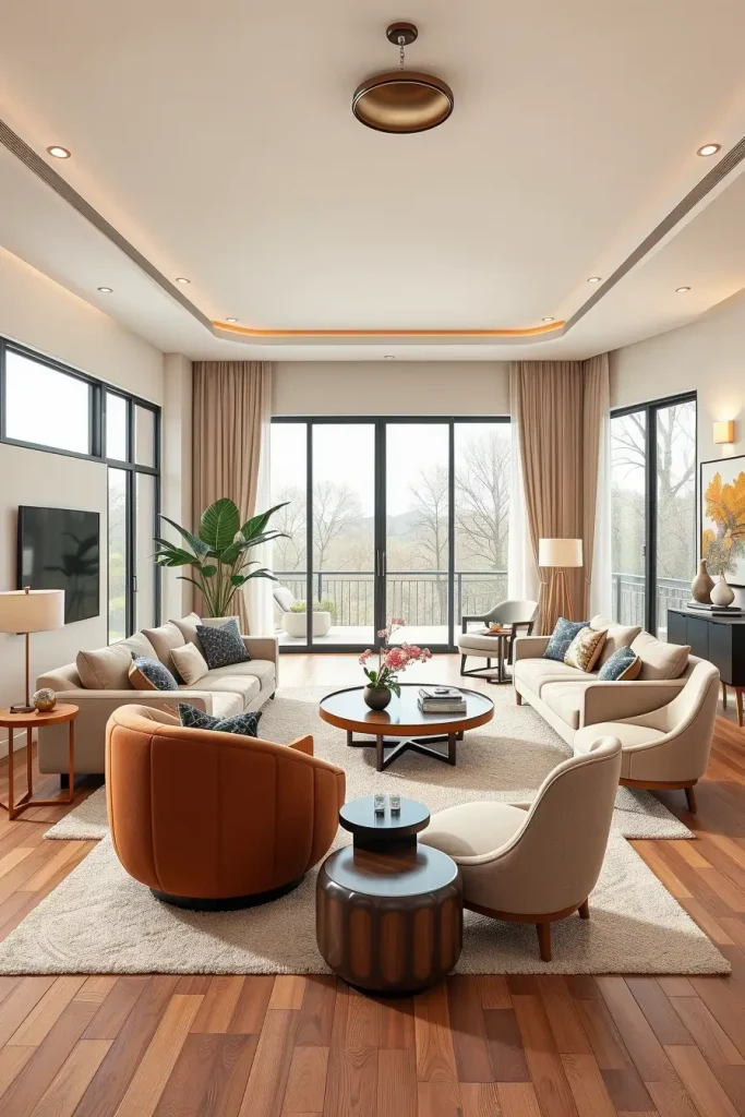 63 Curved Living Room Furniture Ideas for Stylish and Modern Interiors