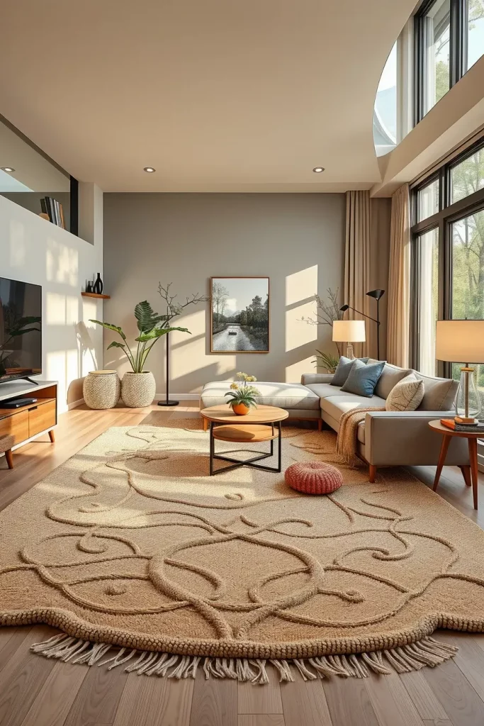 64 Living Room With Organic Shapes and Natural Tones: Stylish and Cozy Ideas