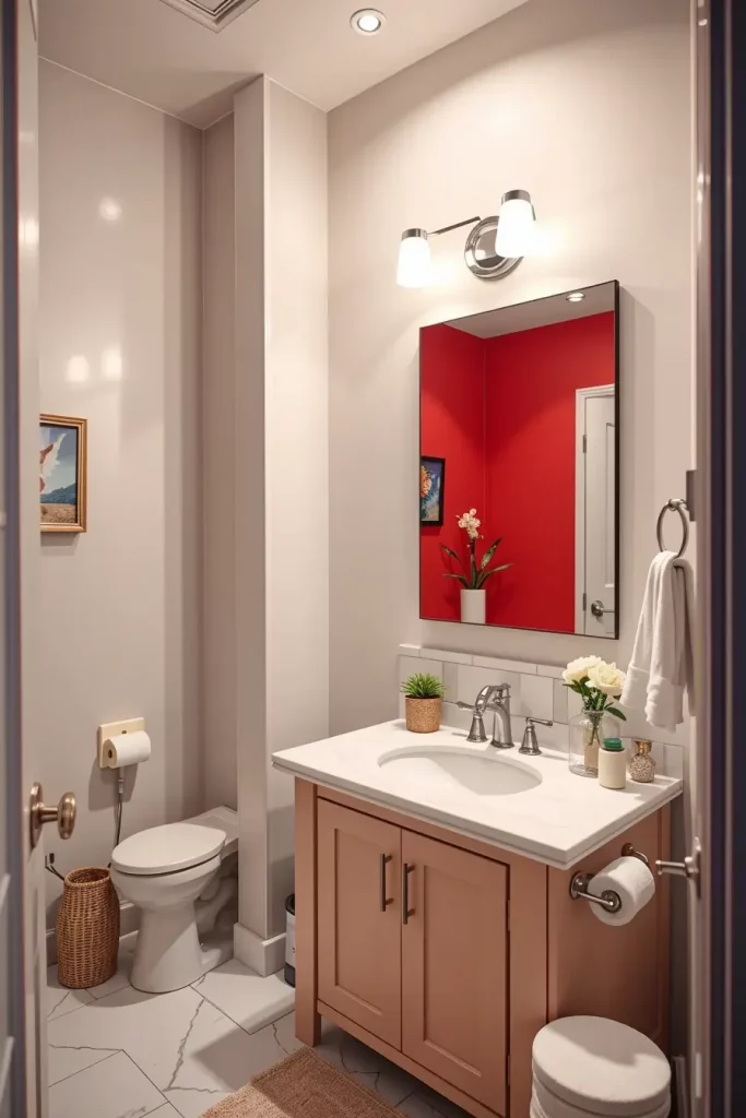 63 Red Accents in the Bathroom: Stylish Ideas for a Bold and Modern Space
