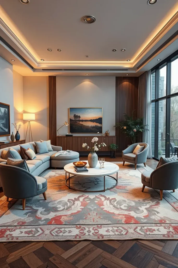 63 Curved Living Room Furniture Ideas for Stylish and Modern Interiors