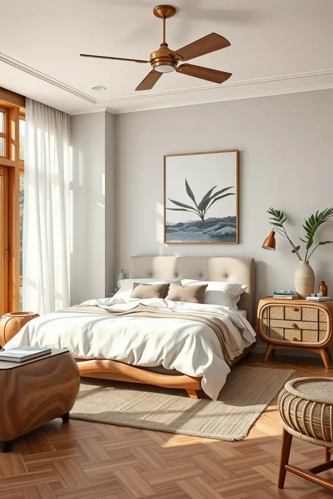 62 Bedroom With Organic Shapes And Natural Tones: Calming Design Ideas