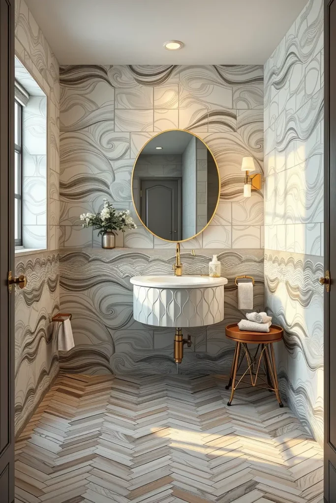 64 Curved Bathroom Decor Ideas to Transform Your Space with Soft Geometry