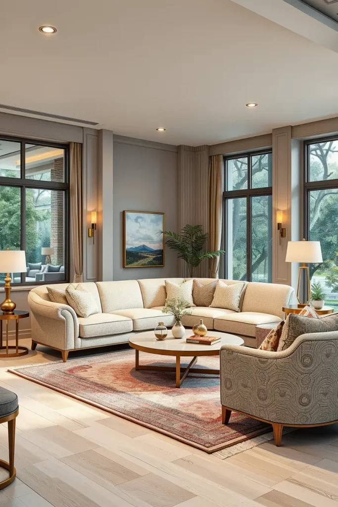 63 Curved Living Room Furniture Ideas for Stylish and Modern Interiors