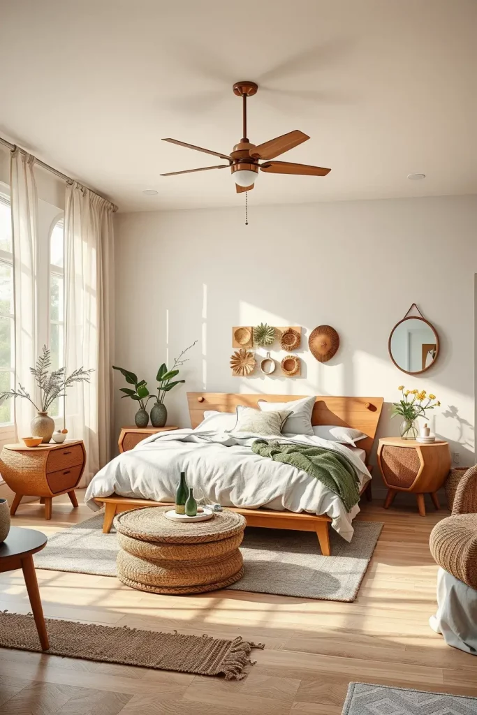 62 Bedroom With Organic Shapes And Natural Tones: Calming Design Ideas