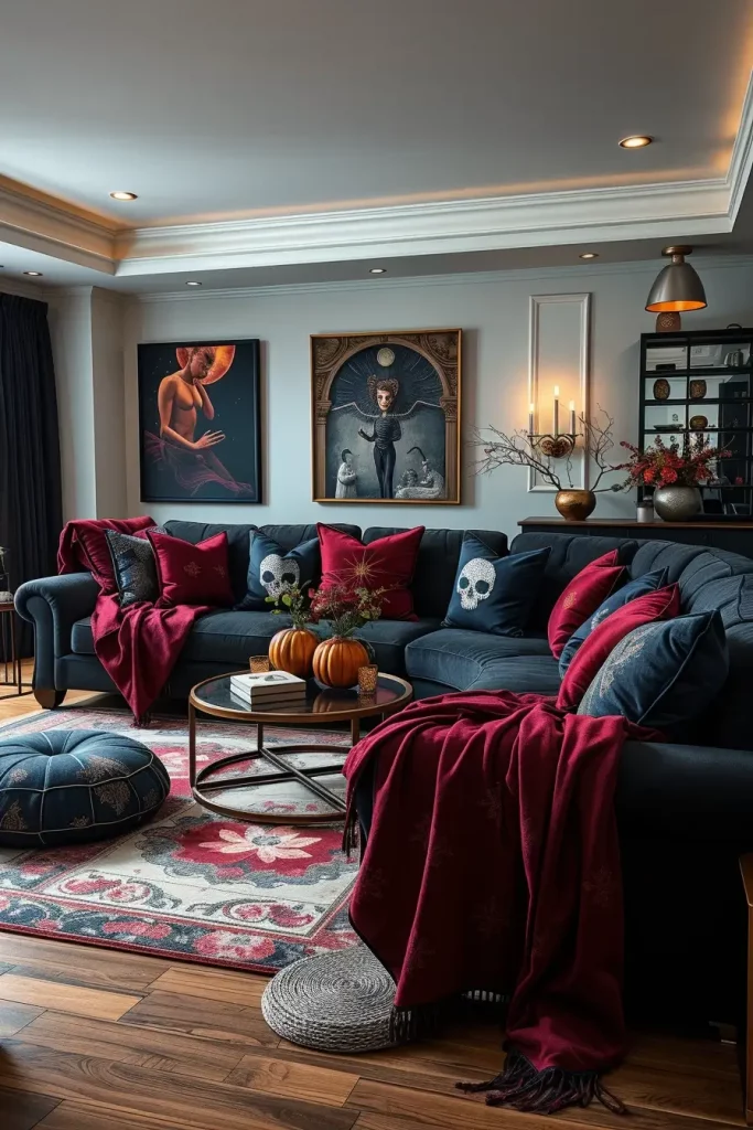 64 Halloween Living Room Decor Ideas 2025 for a Stylish and Spooky Interior