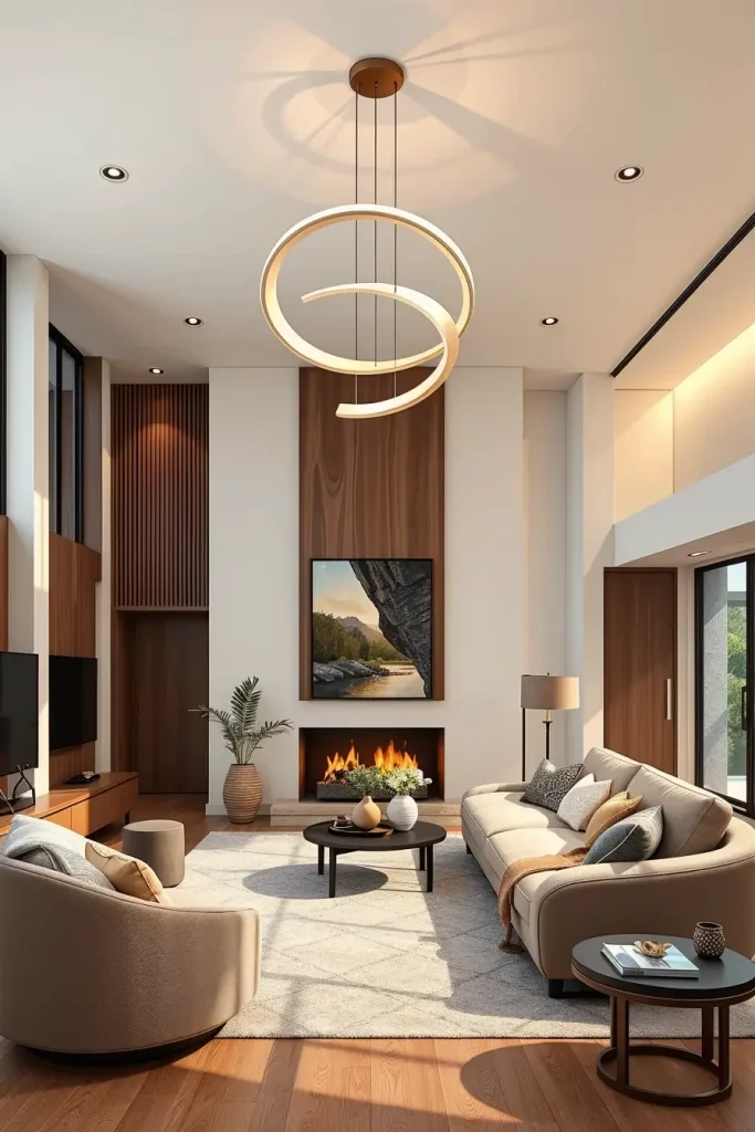64 Living Room With Organic Shapes and Natural Tones: Stylish and Cozy Ideas