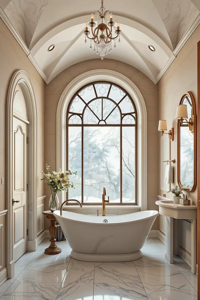 64 Curved Bathroom Decor Ideas to Transform Your Space with Soft Geometry
