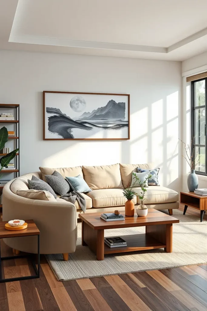 63 Curved Living Room Furniture Ideas for Stylish and Modern Interiors