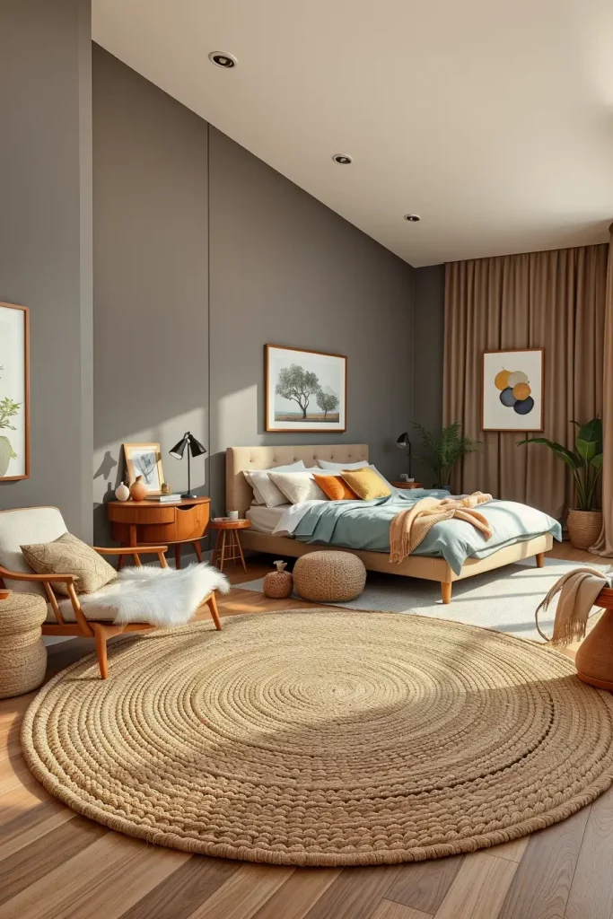 62 Bedroom With Organic Shapes And Natural Tones: Calming Design Ideas