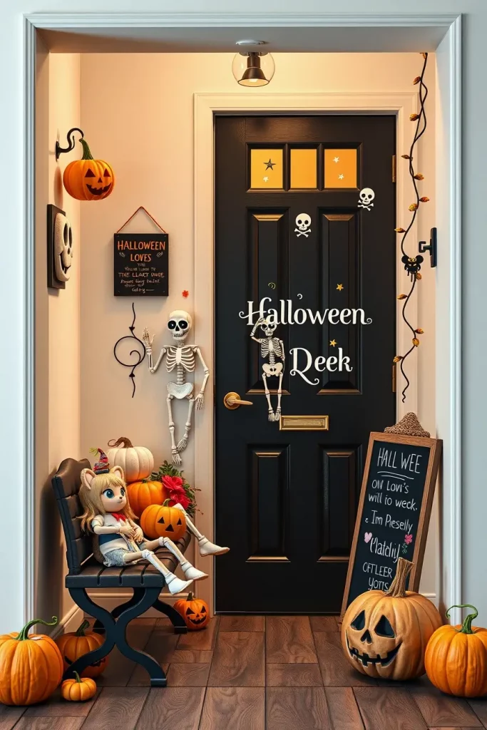 65 Cute Halloween Door Decorations 2025 to Make Your Entryway Adorably Spooky