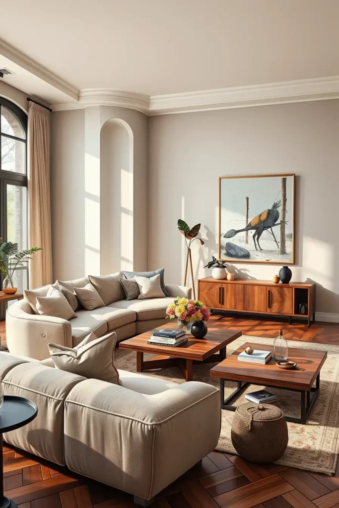 63 Curved Living Room Furniture Ideas for Stylish and Modern Interiors