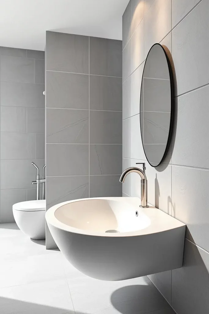 64 Curved Bathroom Decor Ideas to Transform Your Space with Soft Geometry