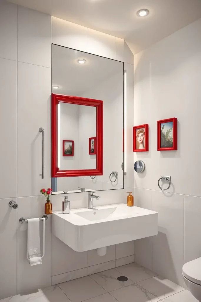 63 Red Accents in the Bathroom: Stylish Ideas for a Bold and Modern Space