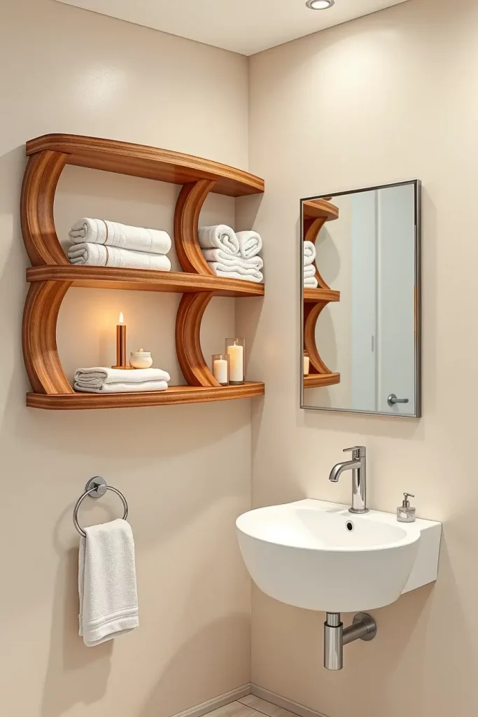 64 Curved Bathroom Decor Ideas to Transform Your Space with Soft Geometry