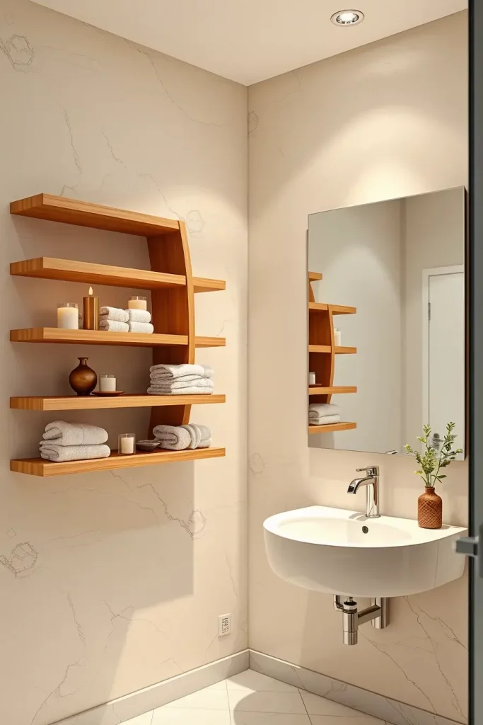 64 Curved Bathroom Decor Ideas to Transform Your Space with Soft Geometry
