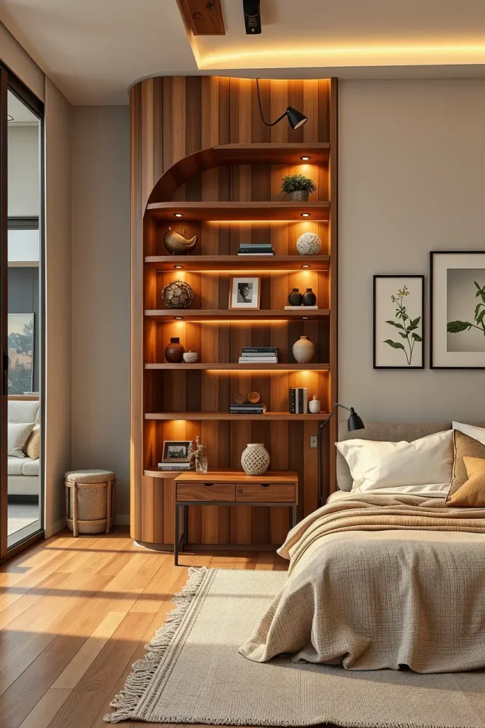62 Bedroom With Organic Shapes And Natural Tones: Calming Design Ideas