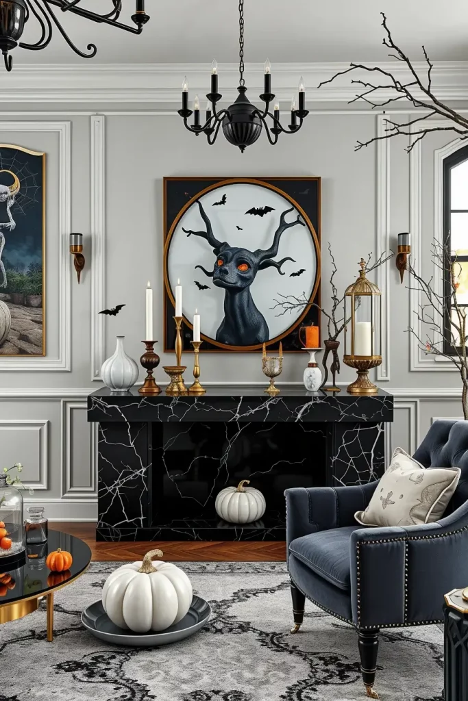 64 Halloween Living Room Decor Ideas 2025 for a Stylish and Spooky Interior