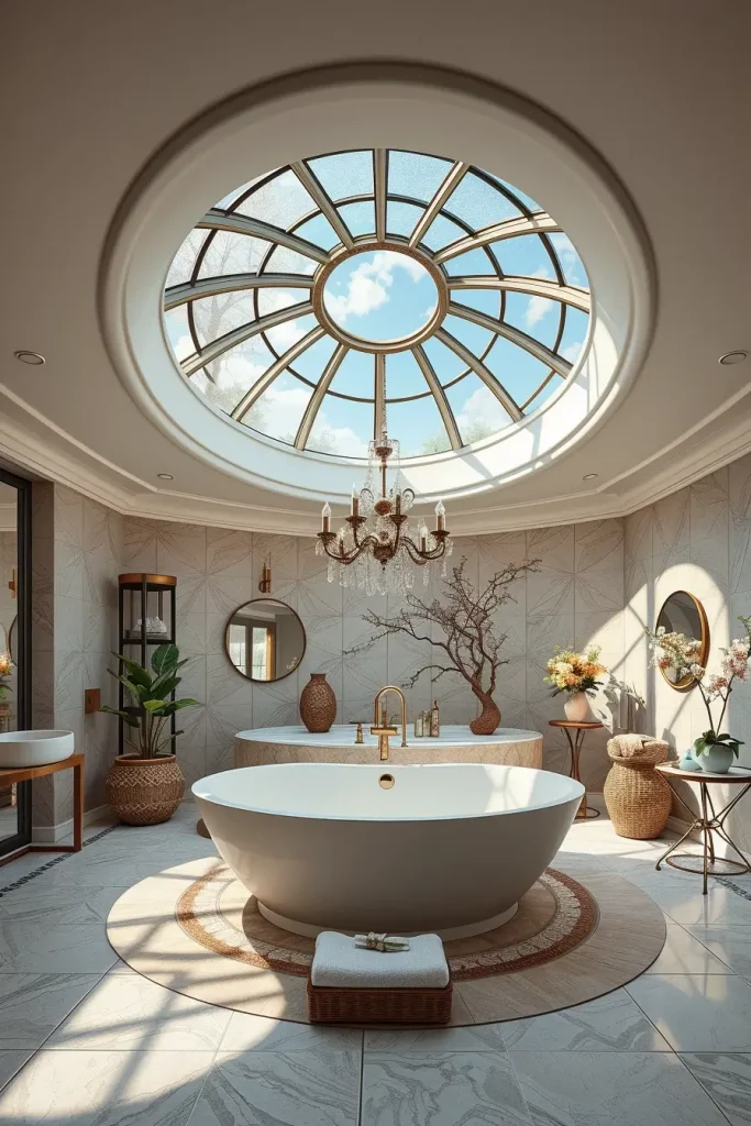 64 Curved Bathroom Decor Ideas to Transform Your Space with Soft Geometry