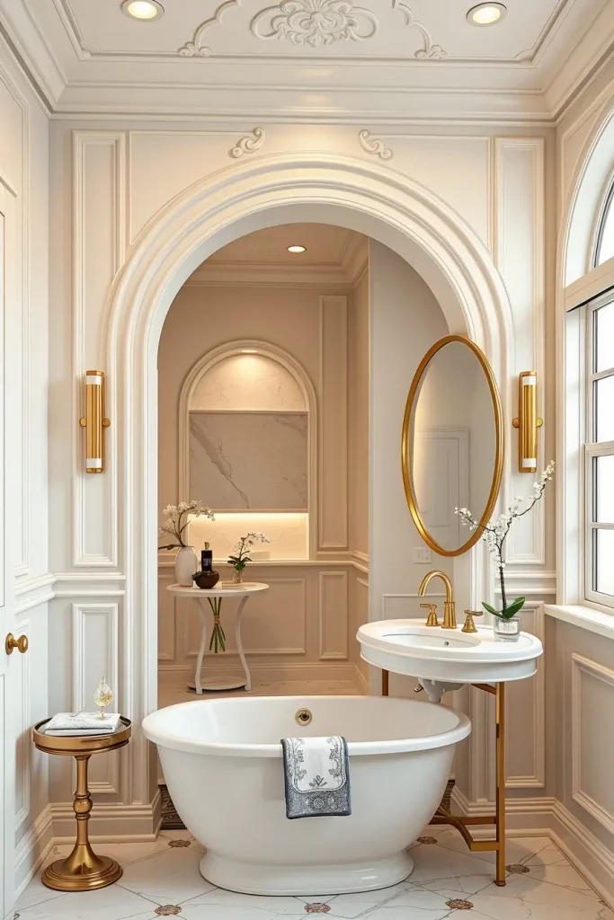 64 Curved Bathroom Decor Ideas to Transform Your Space with Soft Geometry