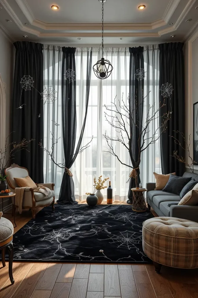 64 Halloween Living Room Decor Ideas 2025 for a Stylish and Spooky Interior