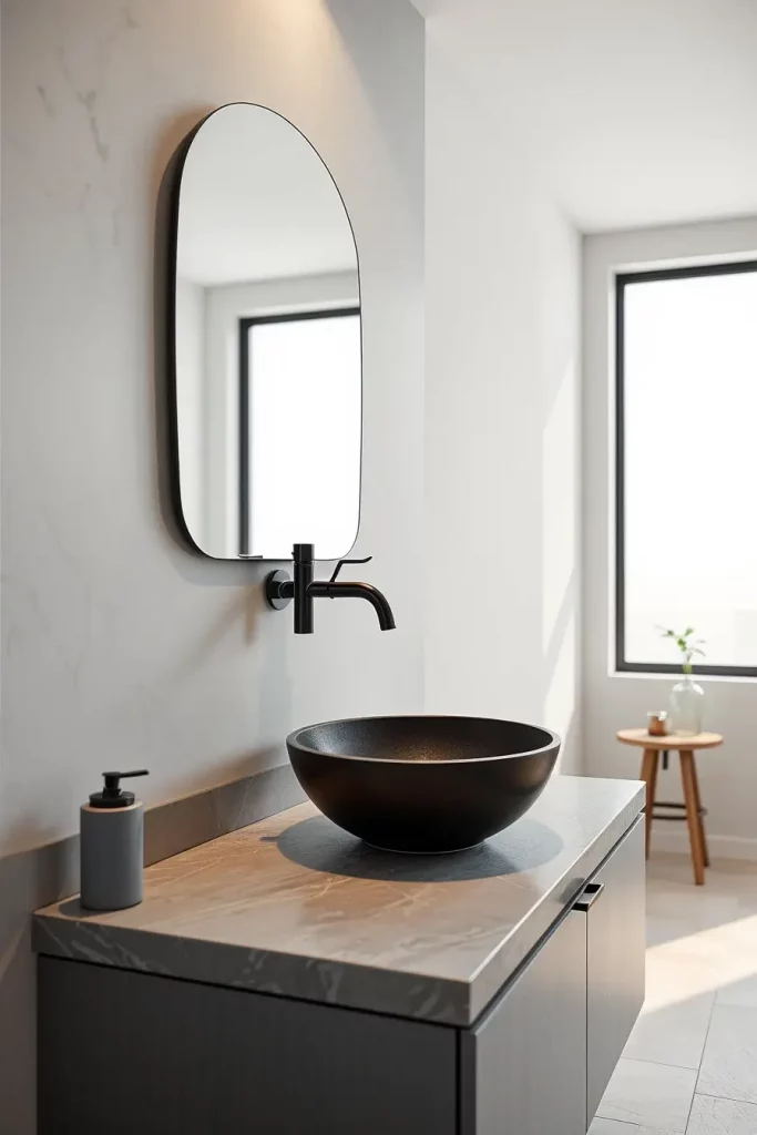 64 Curved Bathroom Decor Ideas to Transform Your Space with Soft Geometry