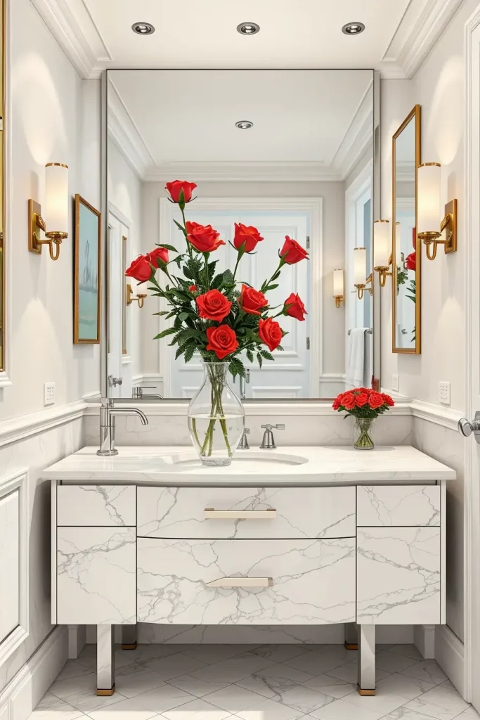 63 Red Accents in the Bathroom: Stylish Ideas for a Bold and Modern Space