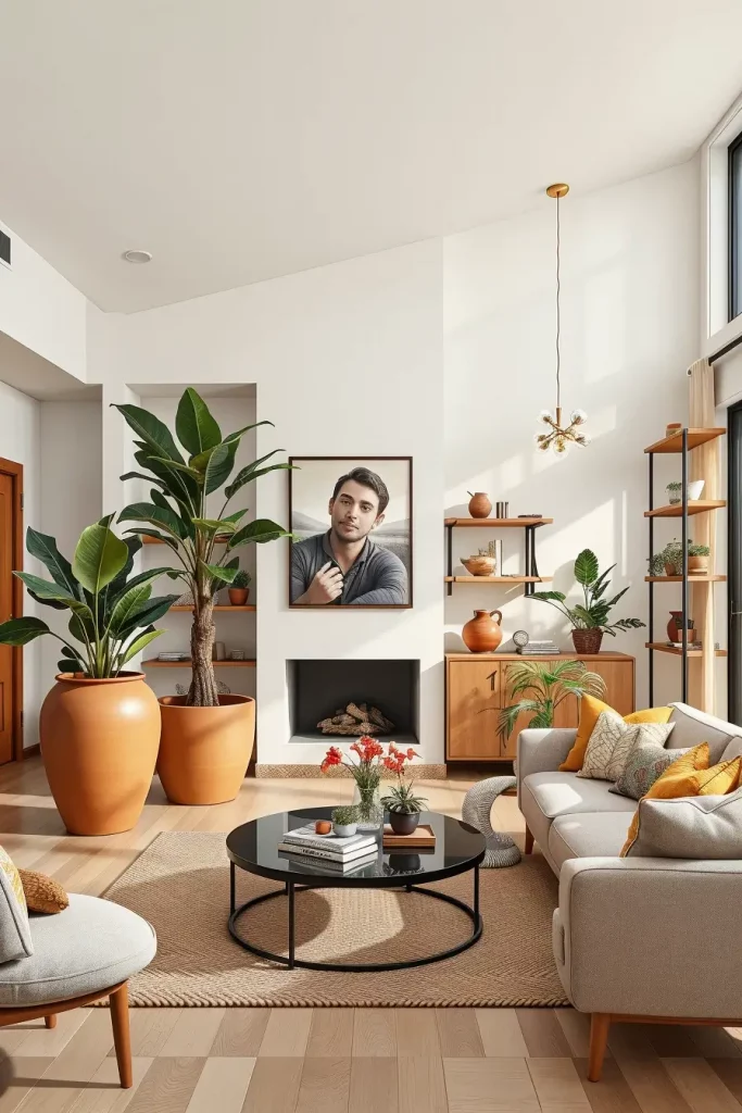 64 Living Room With Organic Shapes and Natural Tones: Stylish and Cozy Ideas