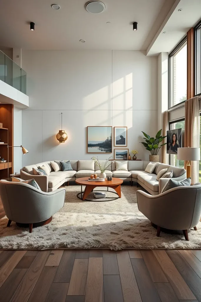 64 Living Room With Organic Shapes and Natural Tones: Stylish and Cozy Ideas