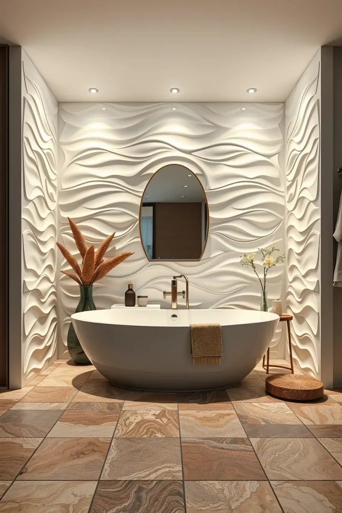 64 Curved Bathroom Decor Ideas to Transform Your Space with Soft Geometry