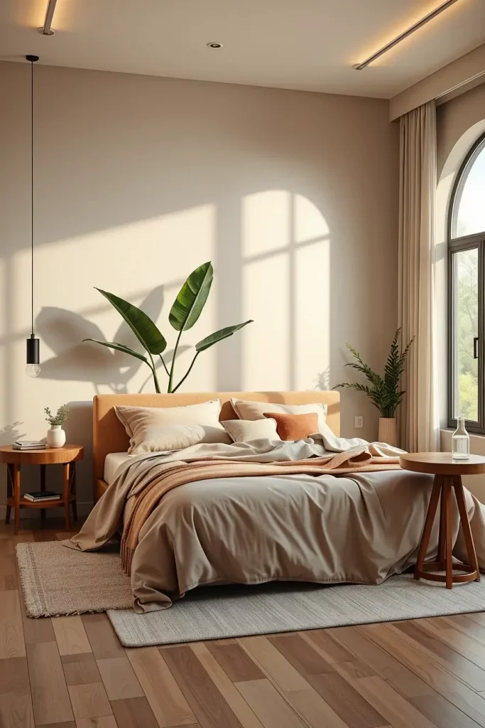 62 Bedroom With Organic Shapes And Natural Tones: Calming Design Ideas