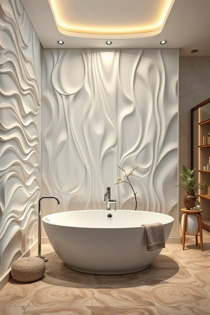 64 Curved Bathroom Decor Ideas to Transform Your Space with Soft Geometry