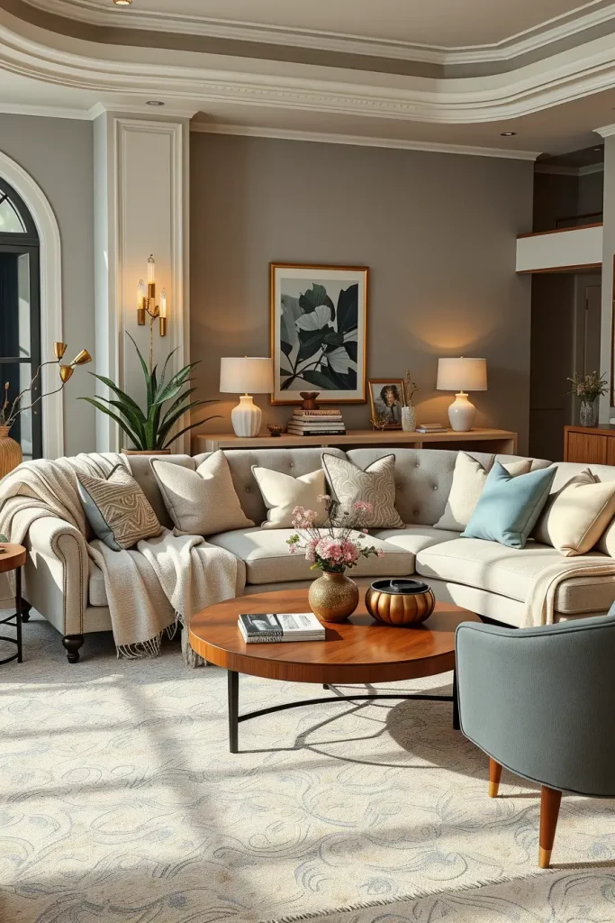 63 Curved Living Room Furniture Ideas for Stylish and Modern Interiors