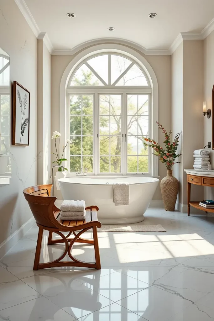 64 Curved Bathroom Decor Ideas to Transform Your Space with Soft Geometry