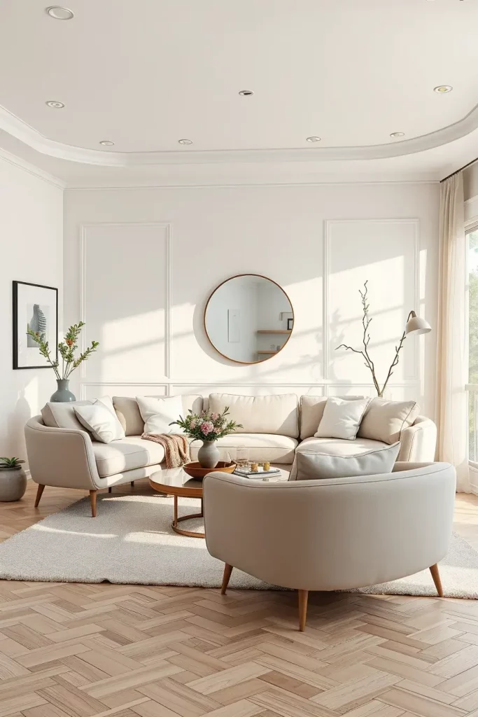 63 Curved Living Room Furniture Ideas for Stylish and Modern Interiors