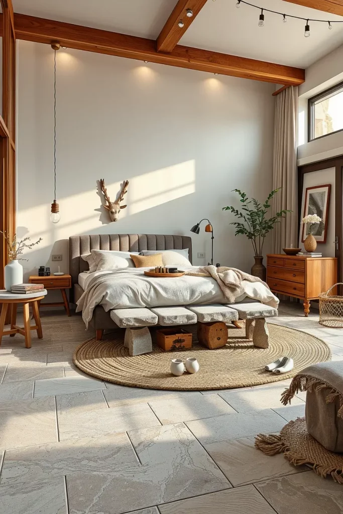 62 Bedroom With Organic Shapes And Natural Tones: Calming Design Ideas