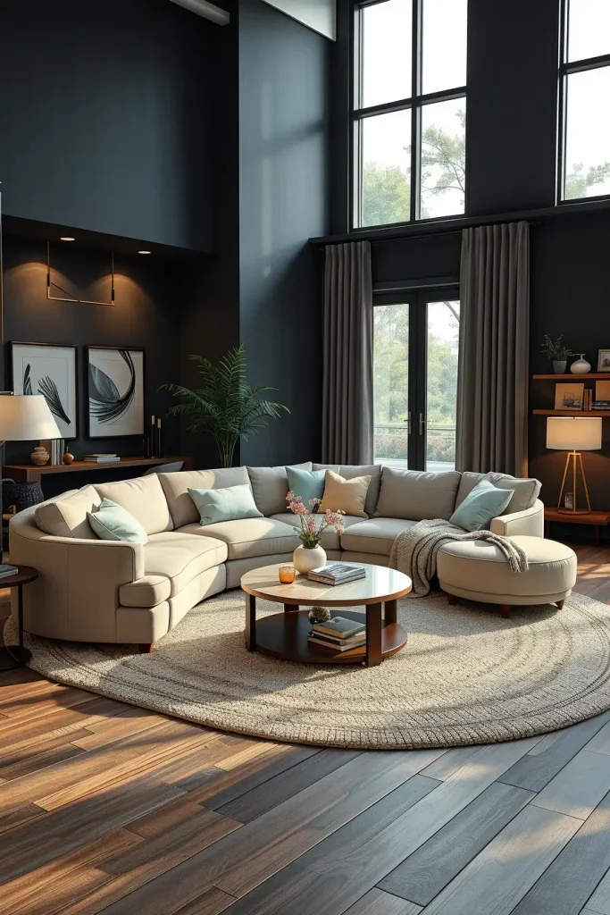 63 Curved Living Room Furniture Ideas for Stylish and Modern Interiors