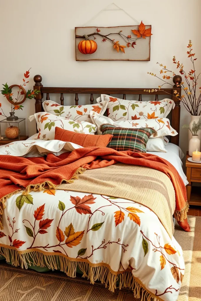 65 Autumn Bedroom Design Inspiration for a Cozy and Stylish Fall Retreat