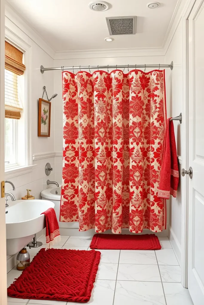63 Red Accents in the Bathroom: Stylish Ideas for a Bold and Modern Space