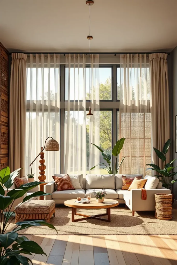 64 Living Room With Organic Shapes and Natural Tones: Stylish and Cozy Ideas