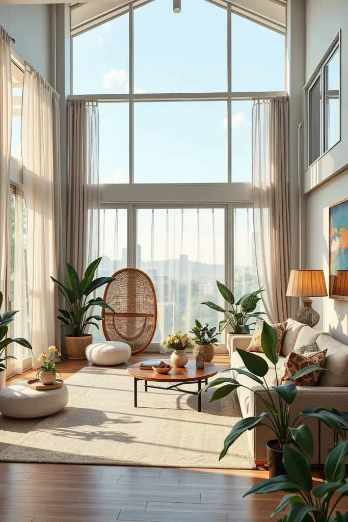 64 Living Room With Organic Shapes and Natural Tones: Stylish and Cozy Ideas