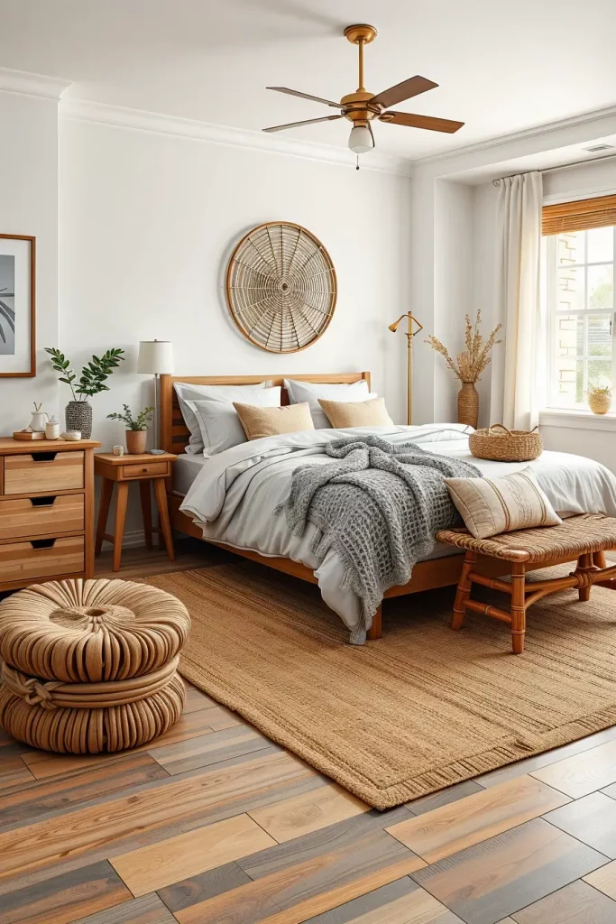 62 Bedroom With Organic Shapes And Natural Tones: Calming Design Ideas