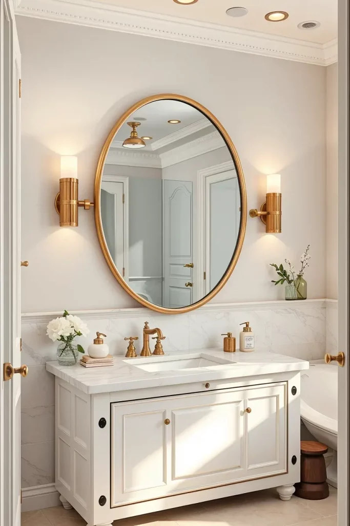 64 Curved Bathroom Decor Ideas to Transform Your Space with Soft Geometry