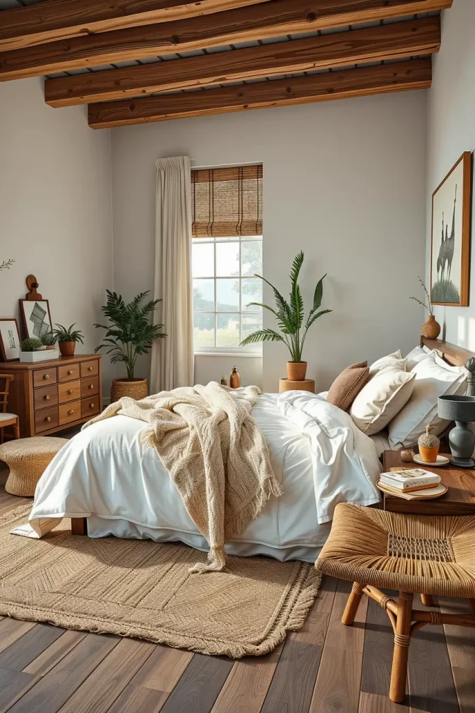 62 Bedroom With Organic Shapes And Natural Tones: Calming Design Ideas