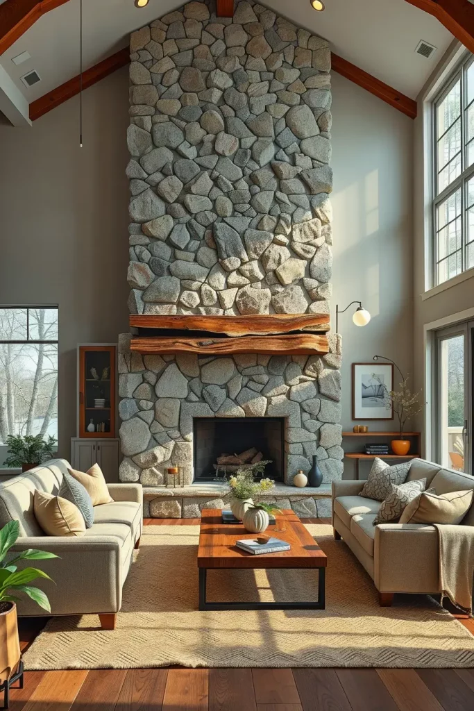 64 Living Room With Organic Shapes and Natural Tones: Stylish and Cozy Ideas
