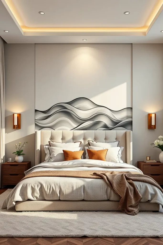 62 Bedroom With Organic Shapes And Natural Tones: Calming Design Ideas