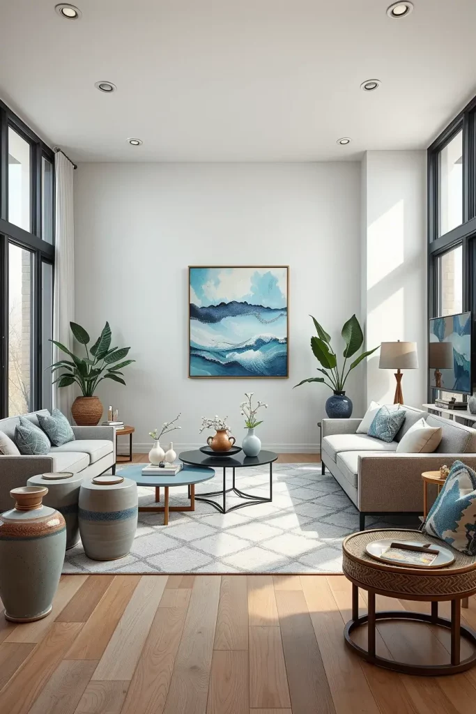 64 Living Room With Organic Shapes and Natural Tones: Stylish and Cozy Ideas