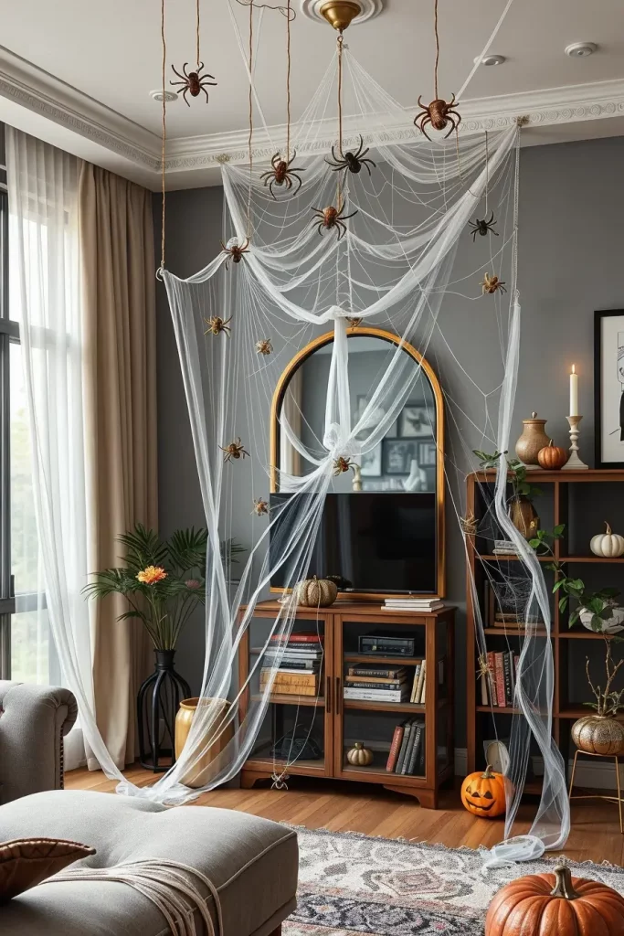 64 Halloween Living Room Decor Ideas 2025 for a Stylish and Spooky Interior