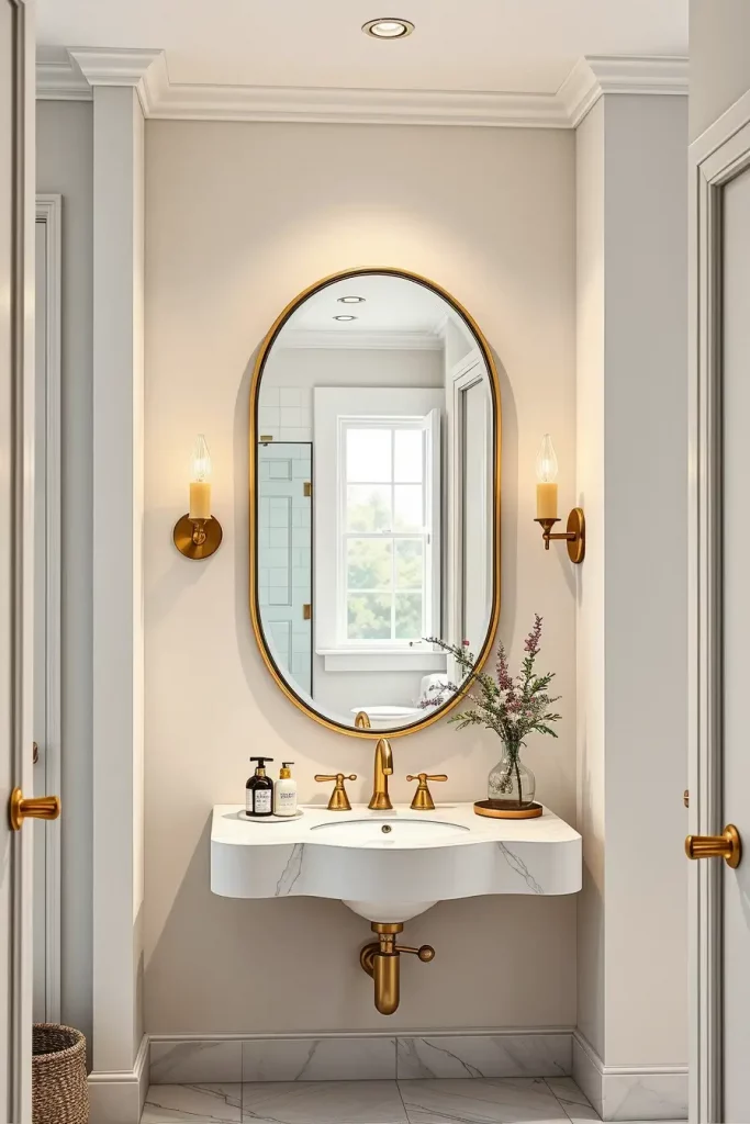 64 Curved Bathroom Decor Ideas to Transform Your Space with Soft Geometry